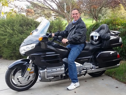 NEW BIKE - Gary Wegener recently traveled to the East coast to pick up his new Goldwing and ride it back home.