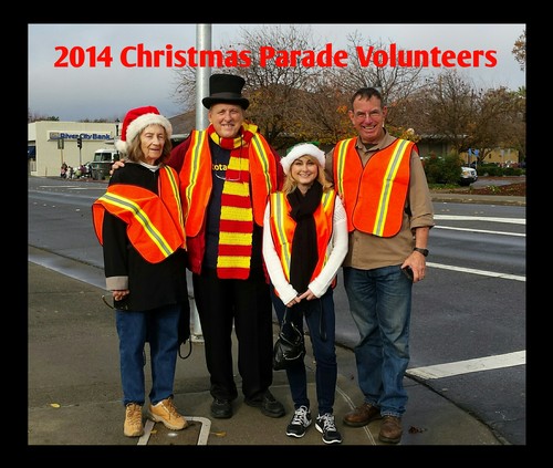 Club volunteers at the December 6 Woodland Holiday Parade included Dona Mast, David Flory, Laurie Ruiz and Gary Wegener.