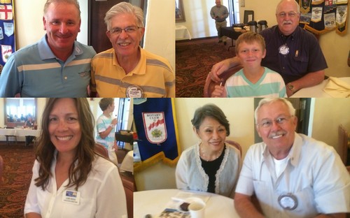 Guests of Rotarians today - Kurt Vogel, Yolo Fliers Club GM (Steve Venables), Connor Green (Mike Chandler), Lori Ross, Woodland United Way Executive Director (Kris Kristensen), and Hiromi Diekman (Karl).