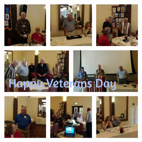 RECOGNITION - David Janes led the effort with a tribute to Veteran's Day.